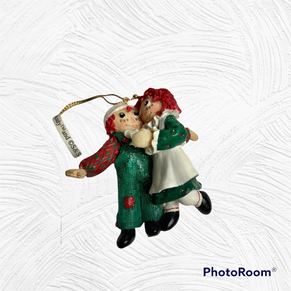 Vintage S&S 1998 Raggedy Ann Andy Christmas Ornament